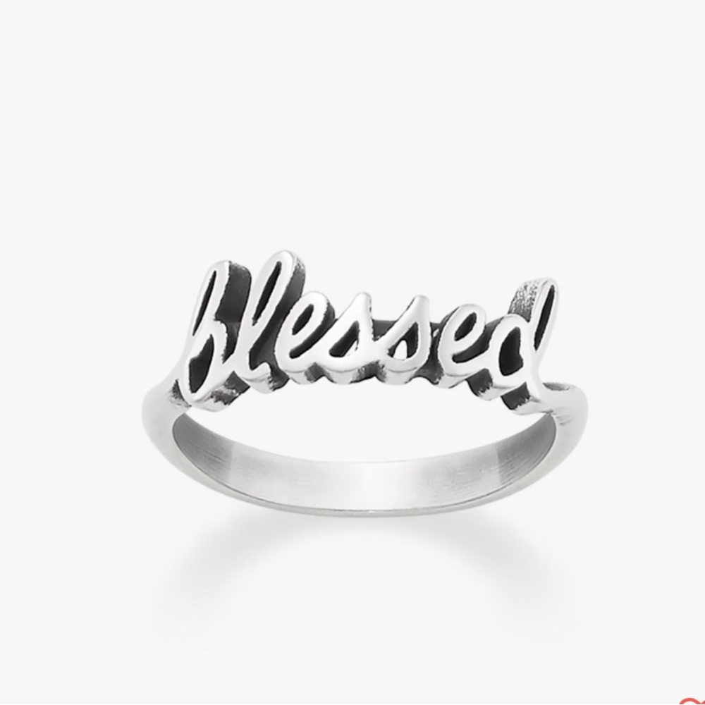 James Avery Silver Blessed Ring